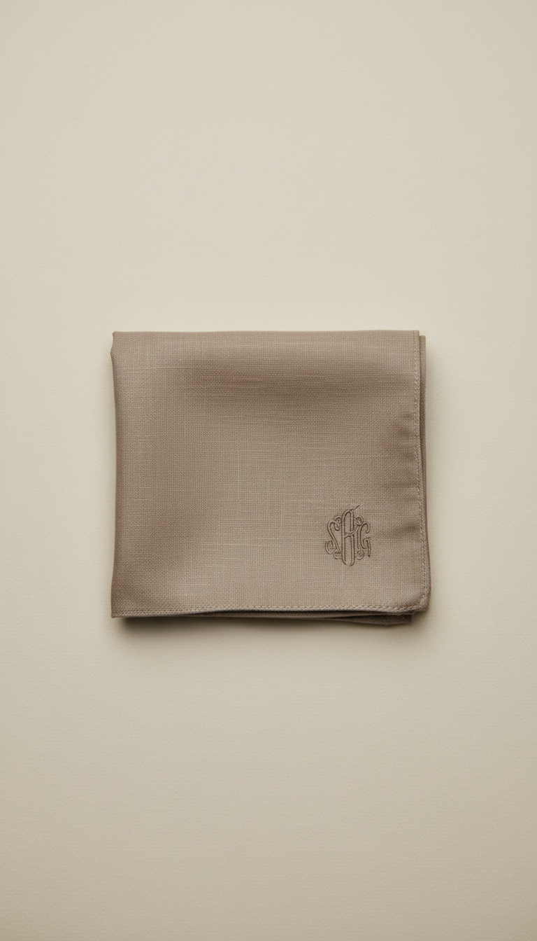 Hand-Rolled Silk Repp Tie