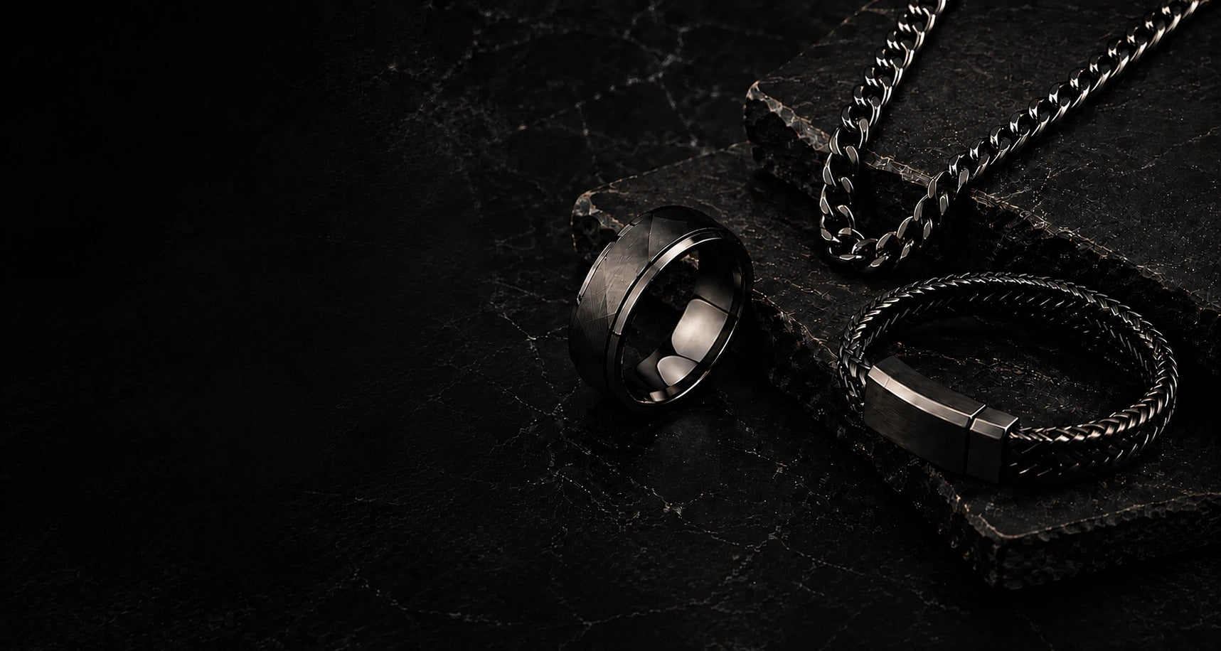 Aurevik premium men's rings, bracelets and chains collection in Bangladesh